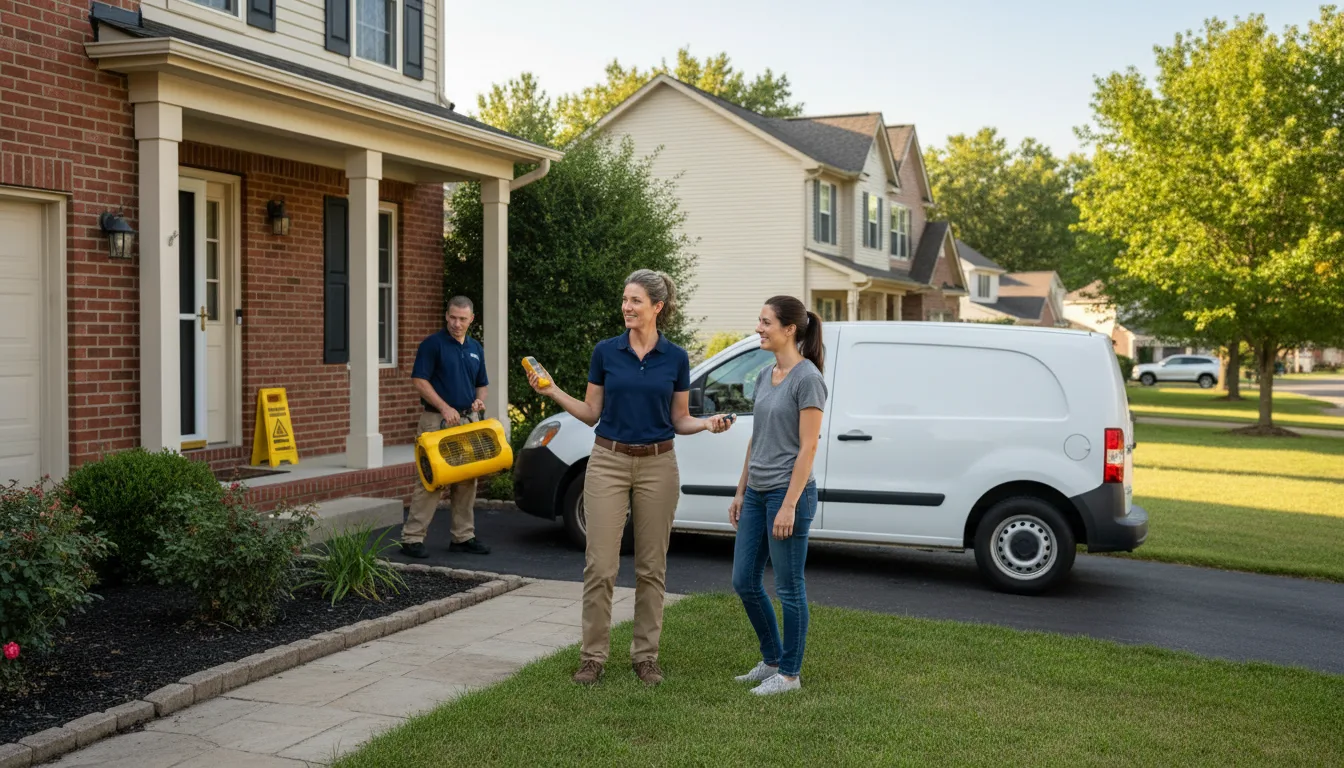 Water restoration image for Dehumidification And Cleanup Services in Old Fort, NC